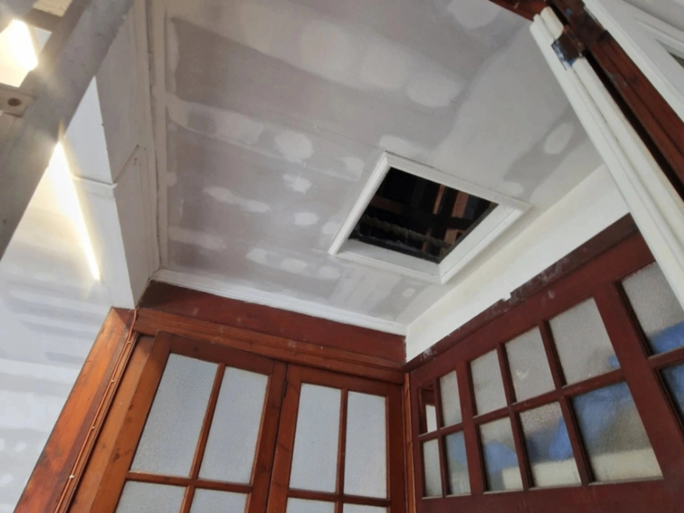 kitchen cupboard spraying before and after